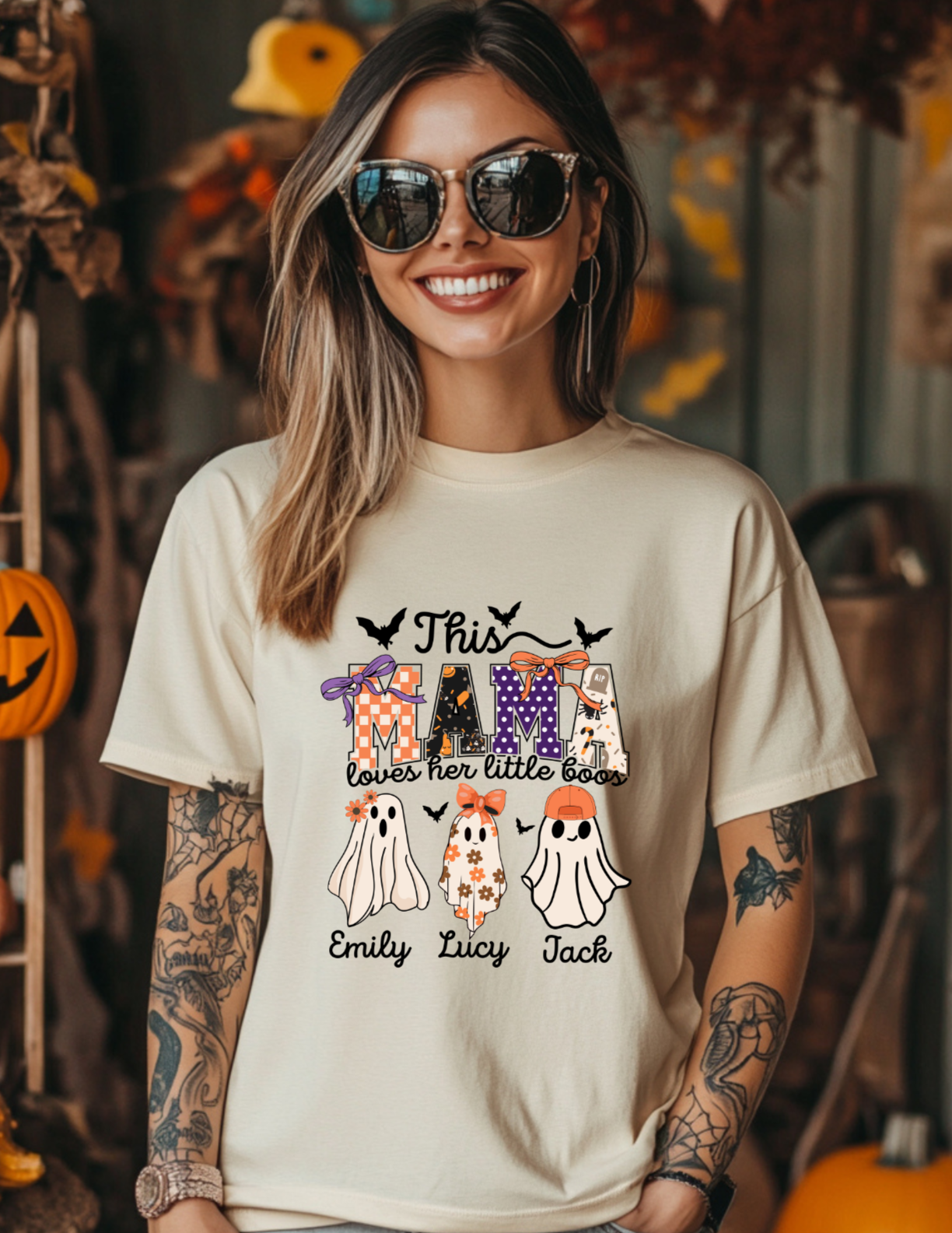 Personalized This Mama Loves her Boos