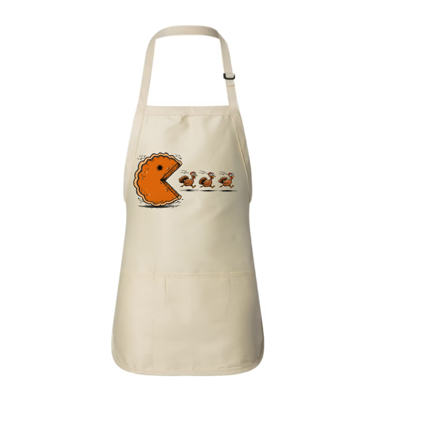 Pumpkin Pie Chasing Turkeys Apron