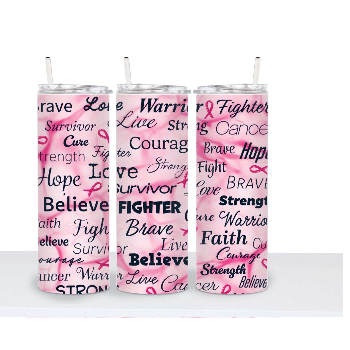 Breast Cancer Awareness 20oz Stainless Steel Tumbler