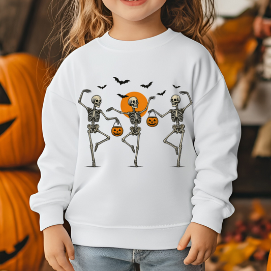 Halloween Dancing Skeleton Pumpkins