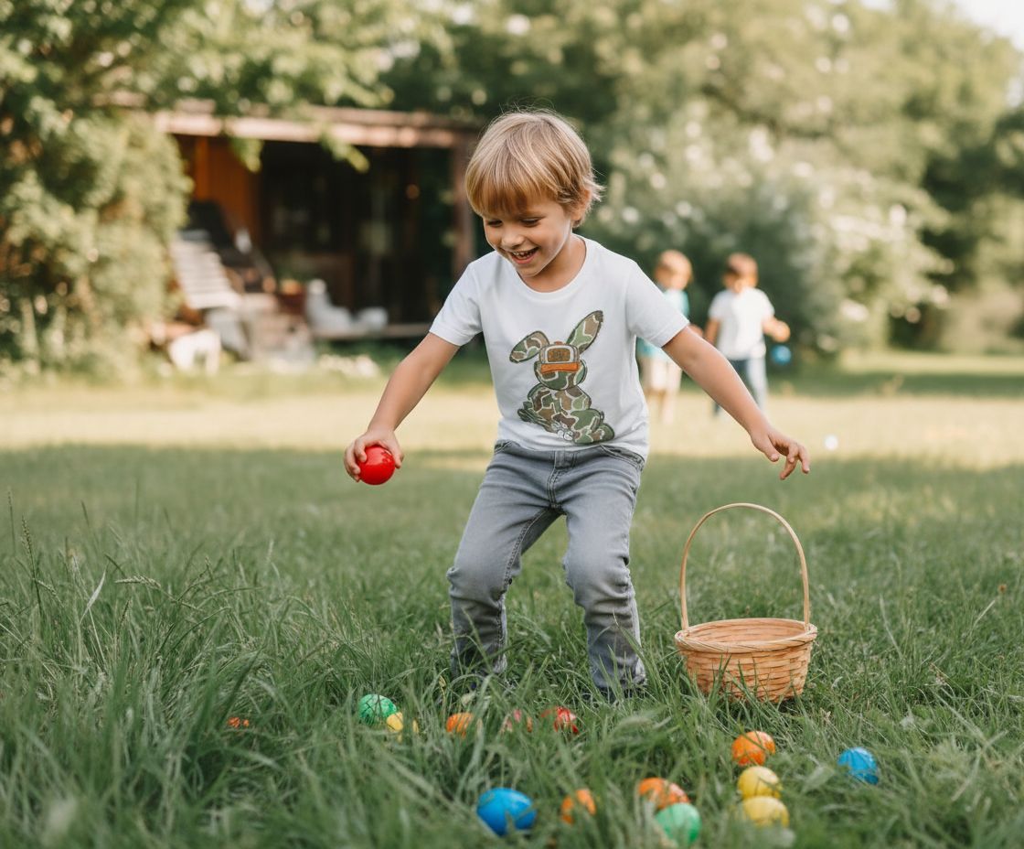 Egg Hunter Camo Easter Bunny Shirt