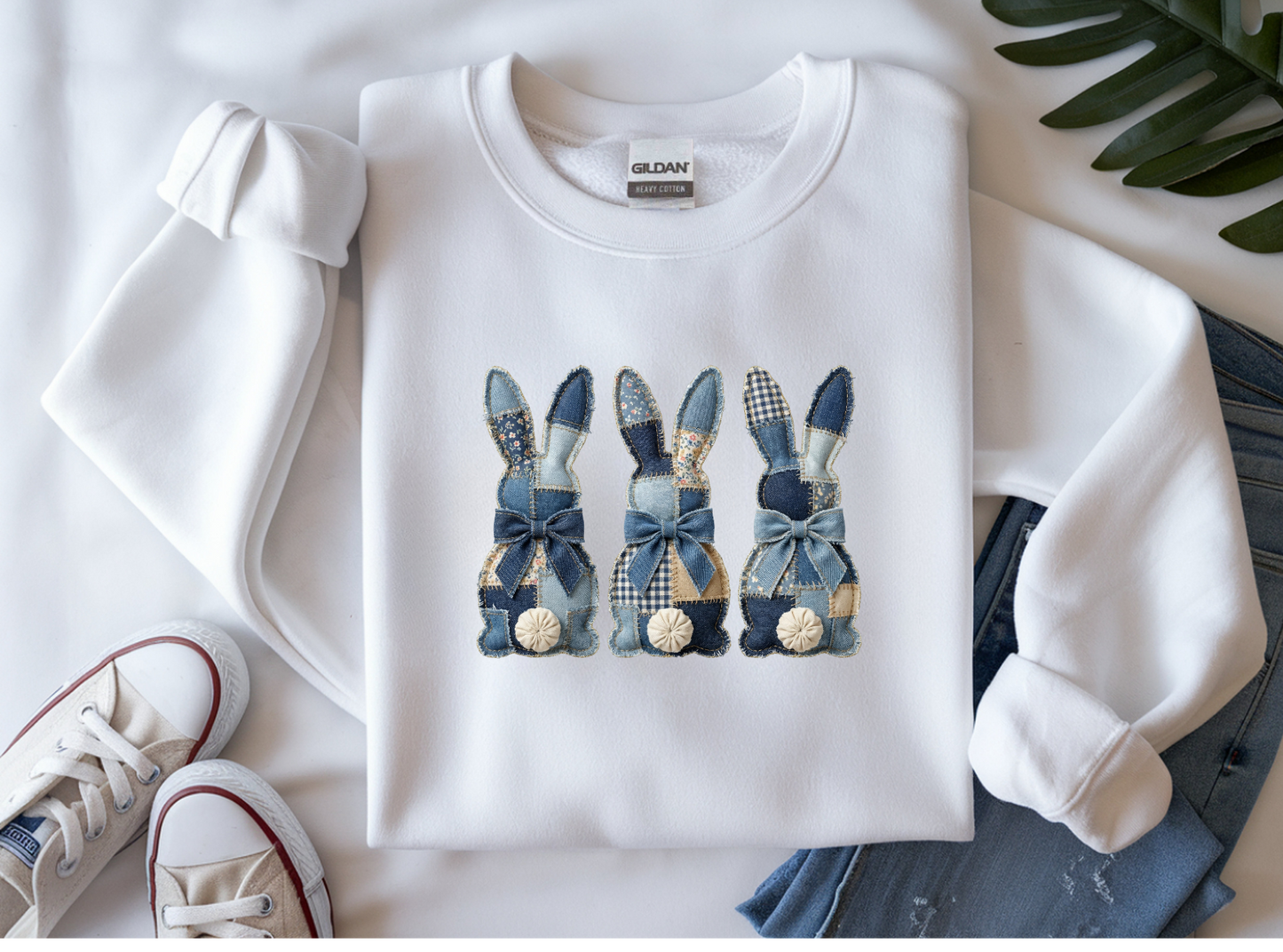 Patchwork Easter Bunny Trio