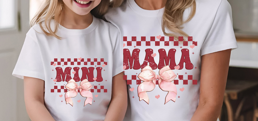 MAMA AND MINI VALENTINE BOW