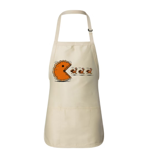 Pumpkin Pie Chasing Turkeys Apron