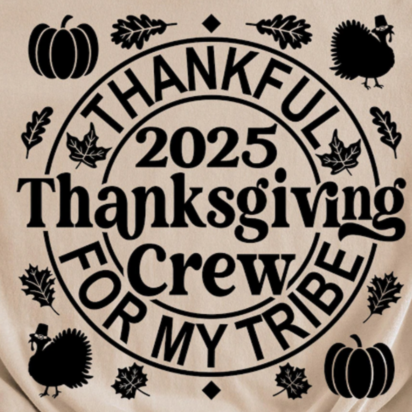 Thankful For My Tribe/ Thanks Giving Crew Kid Shirts
