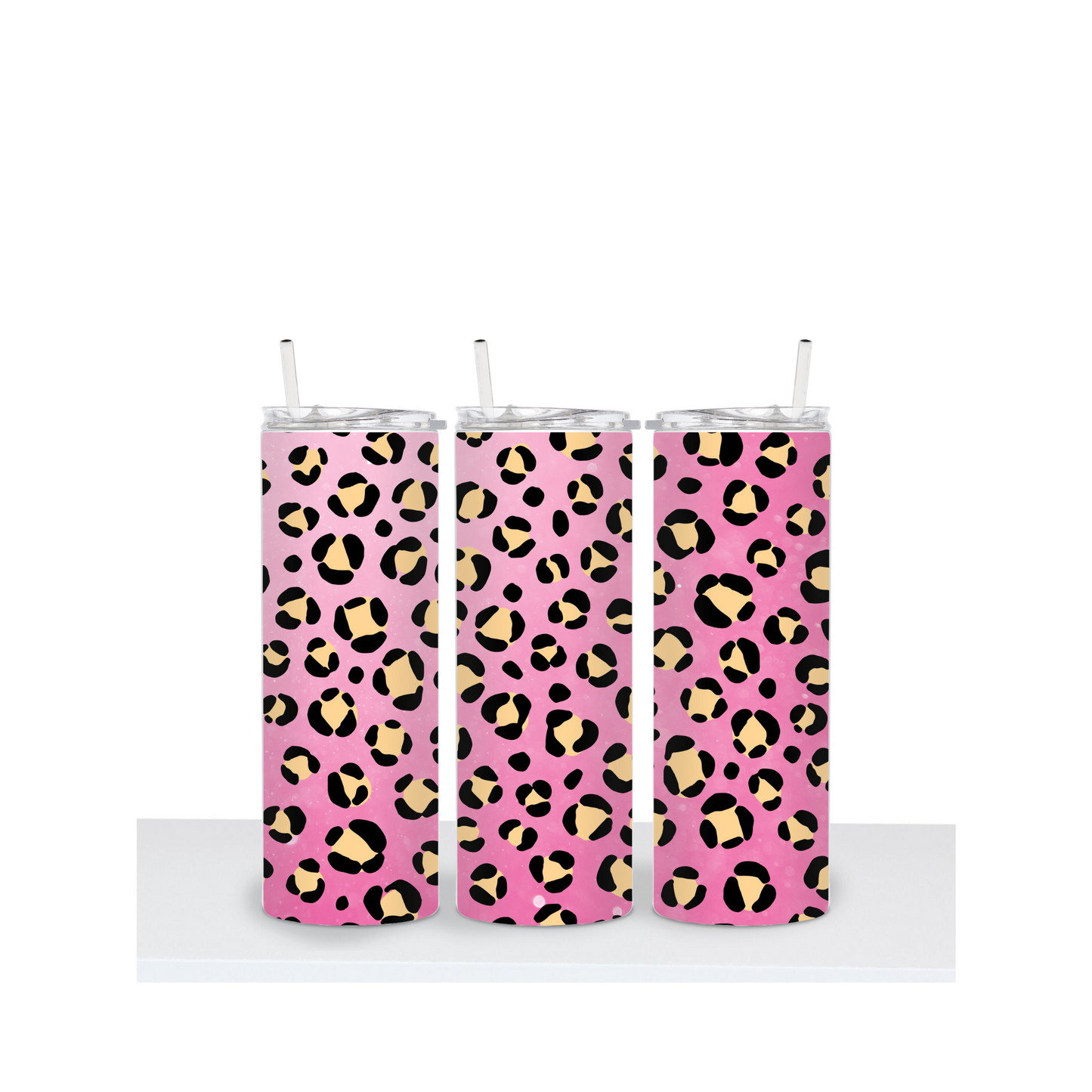 3D Leopard Print 20oz Stainless Steel Tumbler