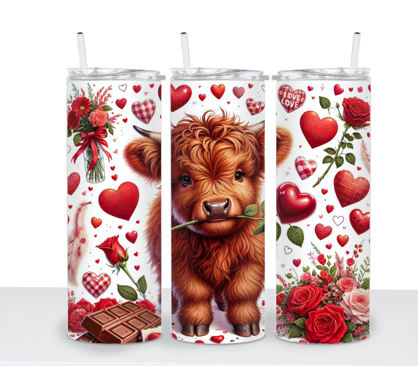 Highland Cow 20oz Stainless Steel Tumbler