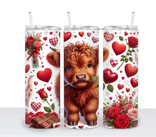 Highland Cow 20oz Stainless Steel Tumbler