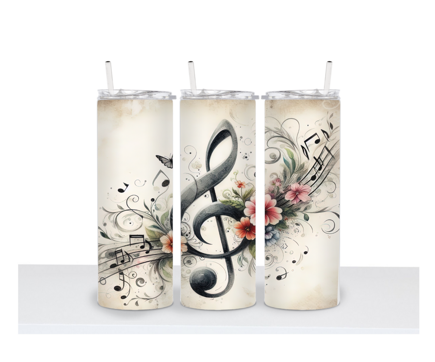 Music Note 20oz Stainless Steel Tumbler