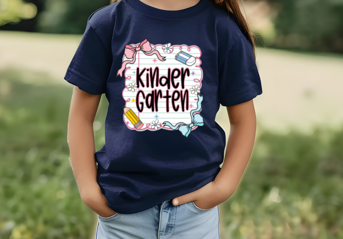 Kindergarten Notebook Shirt With Bow