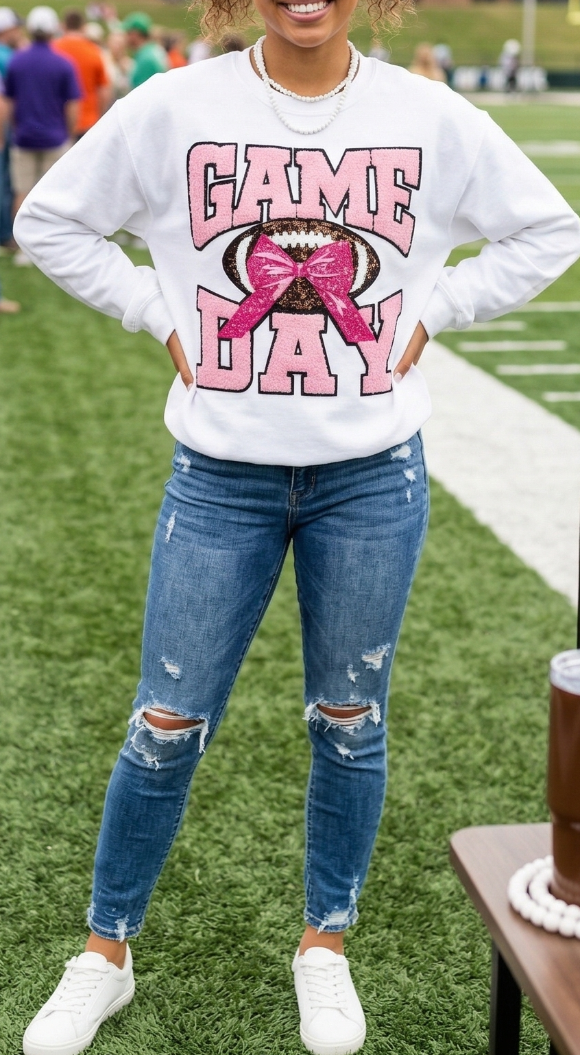 Chenille Sequence Game Day Shirt