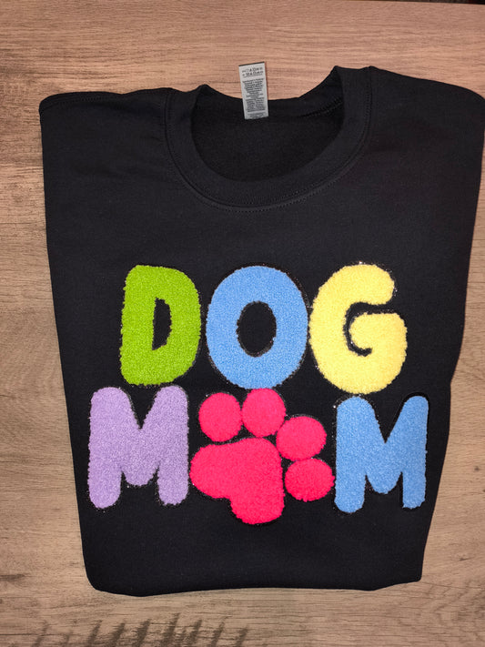 Dog Mom Chenille Sweatshirt